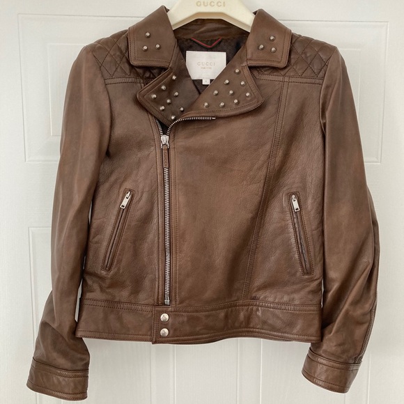 Gucci Kid’s Leather Jacket Authentic - Picture 4 of 16